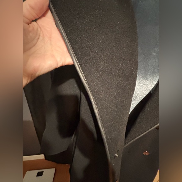 NWT Tahari Black Belted Mid Length Coat Size XL - Picture 9 of 11